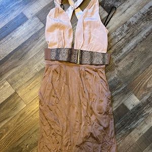 Silk dress with amazing back!